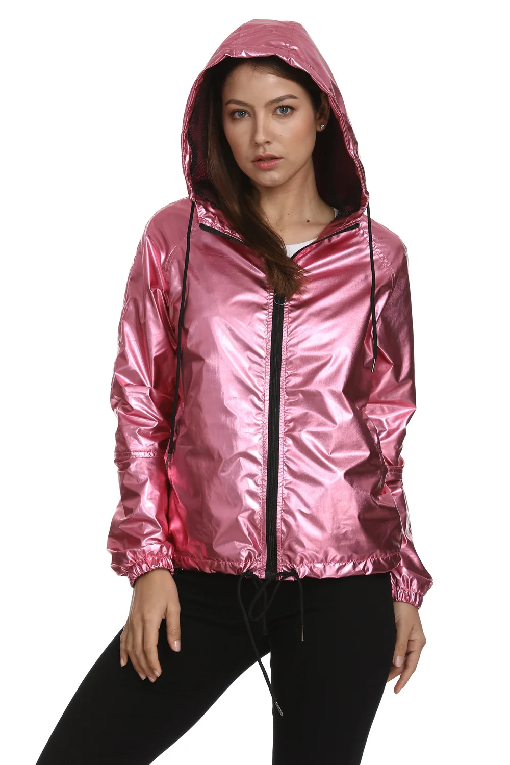 Новинка 2021 женский водонепроницаемый дождевик на молнии женские куртки