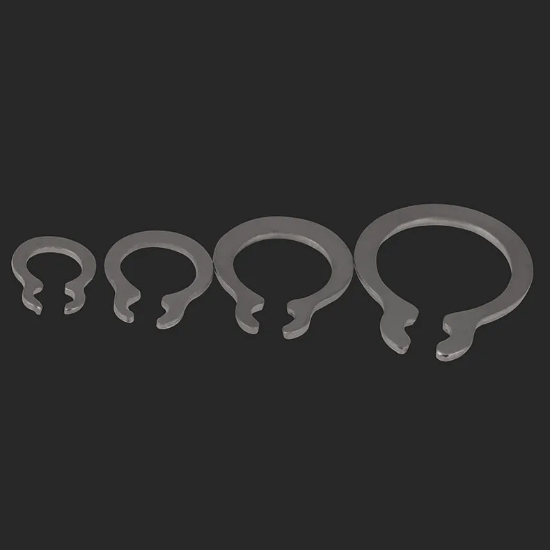 

Точечный оптовый 304 вал из нержавеющей стали с безелем вала с внешним карточным кольцом C-образный эластичный держатель для карт 10 шт.