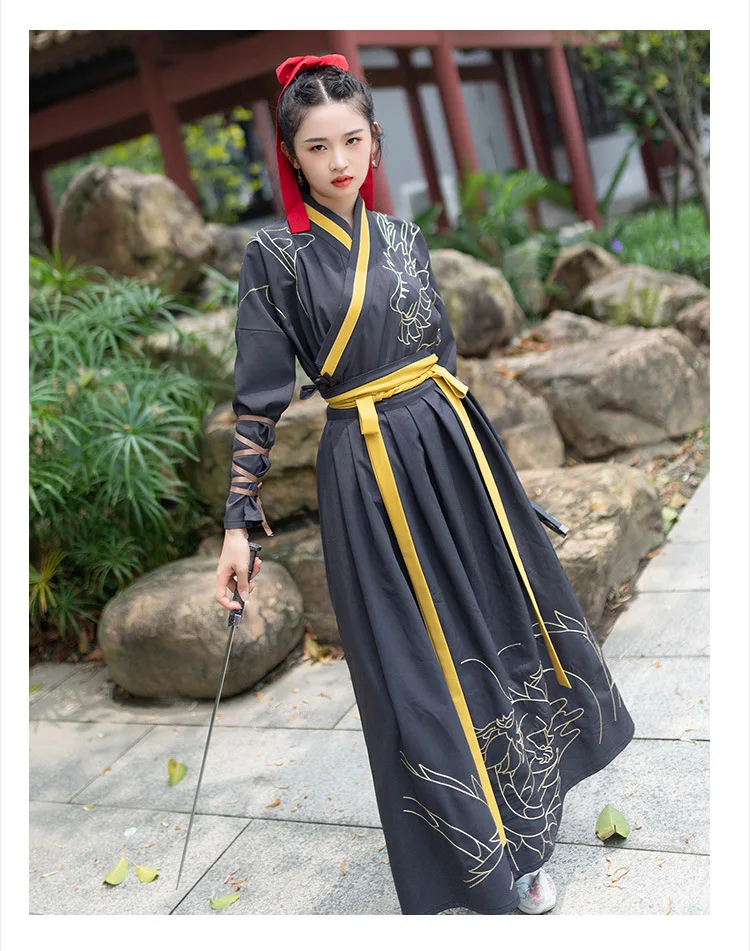 Китайская классическая современная мода оригинальный HanFu chivalrous пара CP