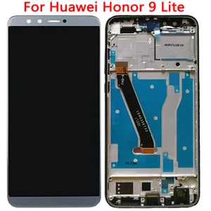 original 5 56 lcd for huawei honor 9 lite lcd display with frame touch screen digitizer assembly replacement repair lcd free global shipping