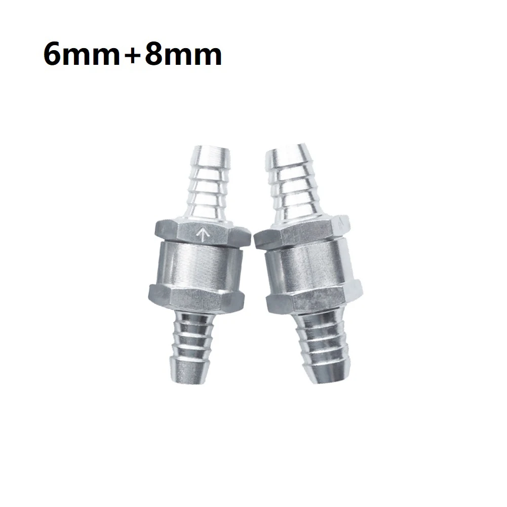 

2pc One-way Check Valves 6MM 8MM Non Return Valve One Way 6mm/8mm Fuel Air Water Pipe Tube Hose Value