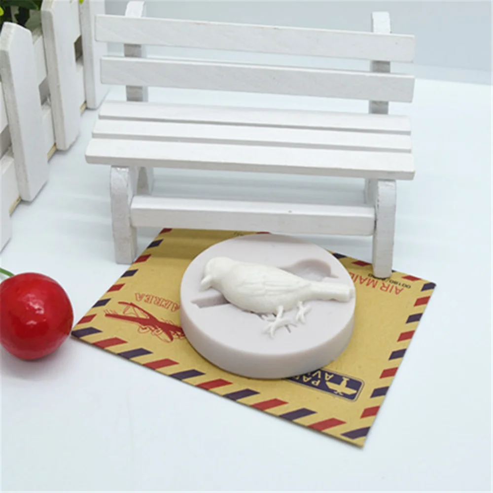 Силиконовые формы для помадки в виде милой птицы полимерные торта инструменты