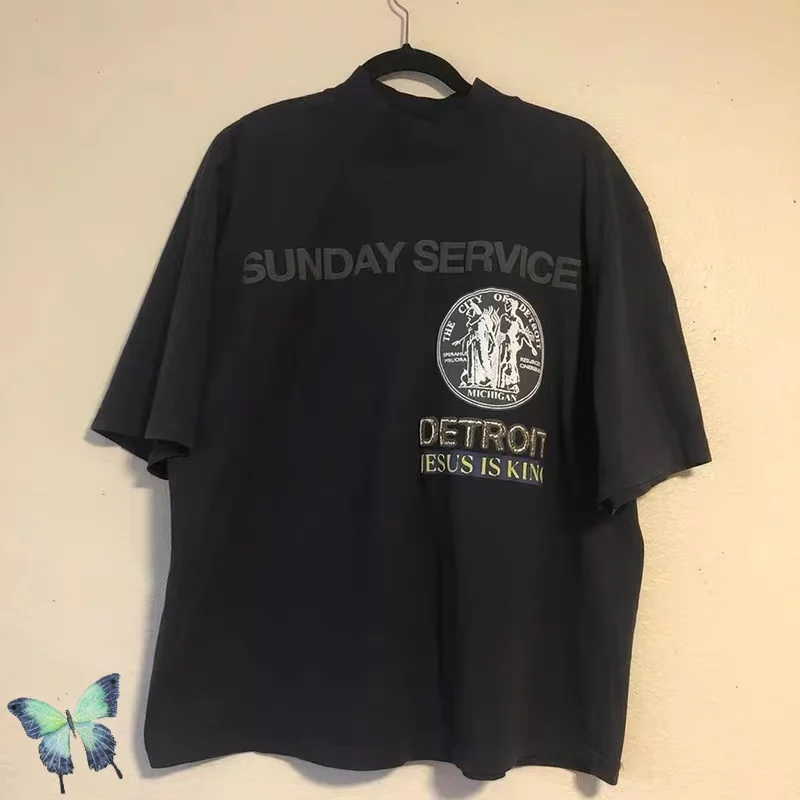 

Свободная футболка с принтом Иисуса король CPFM Kanye