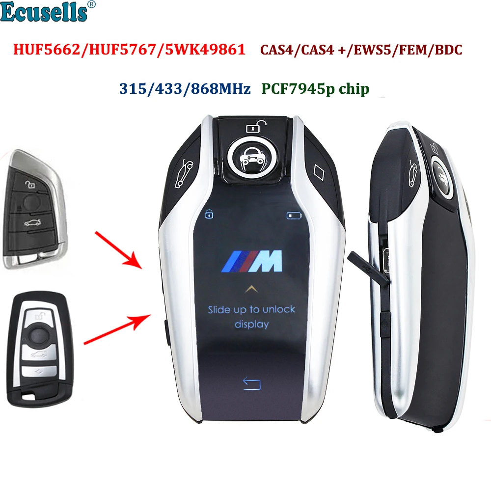Новый модифицированный бутик Smart LCD ключ 315 МГц/433 МГц/868 МГц для BMW 3 5 7 F серии