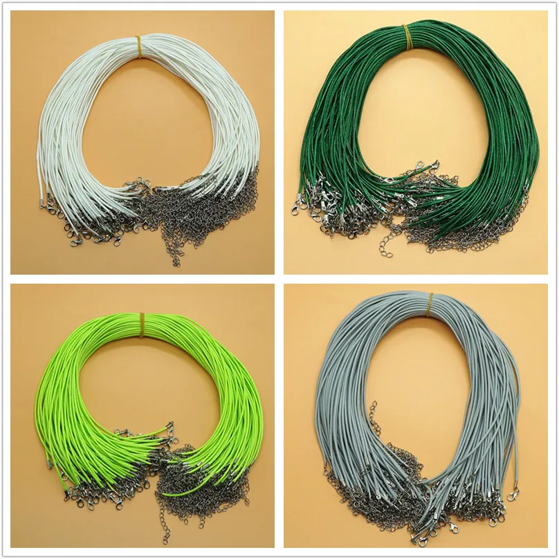 10 шт. 1 5 2 мм Ручная работа Регулируемая черная кожаная застежка краб веревка с