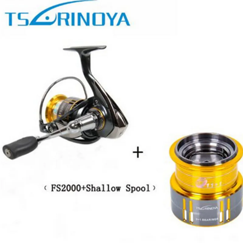 Tsurinoya FS 800 1000 2000 Ultra Light катушка для ловли карпа спиннингом серфинг приманки пресная вода, морская вода Спиннинг рыболовные катушки - Цвет: FS2000 Two Spool