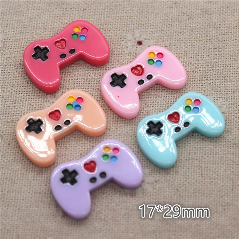 10 шт. кавайный полимерный игровой контроллер миниатюрное искусство с плоским