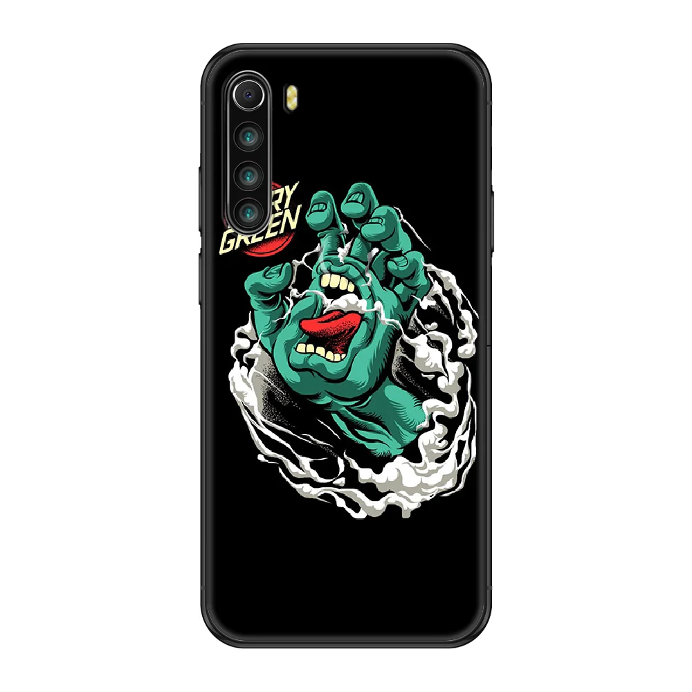 

Santa Cruz Skateboards Art Phone case For Xiaomi Redmi Note S2 4 5 6 7 8 A S X Plus Pro black pretty bumper art cell cover