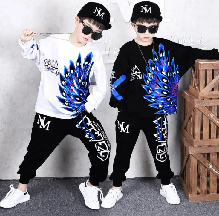 Комплект осенней одежды для мальчиков 2 шт. детские весенние костюмы детская