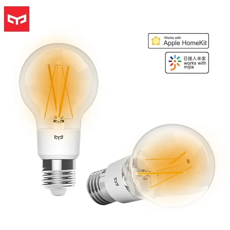 Оригинальная умная Светодиодная лампа накаливания yeelight YLDP12YL 700 люмен 6 Вт