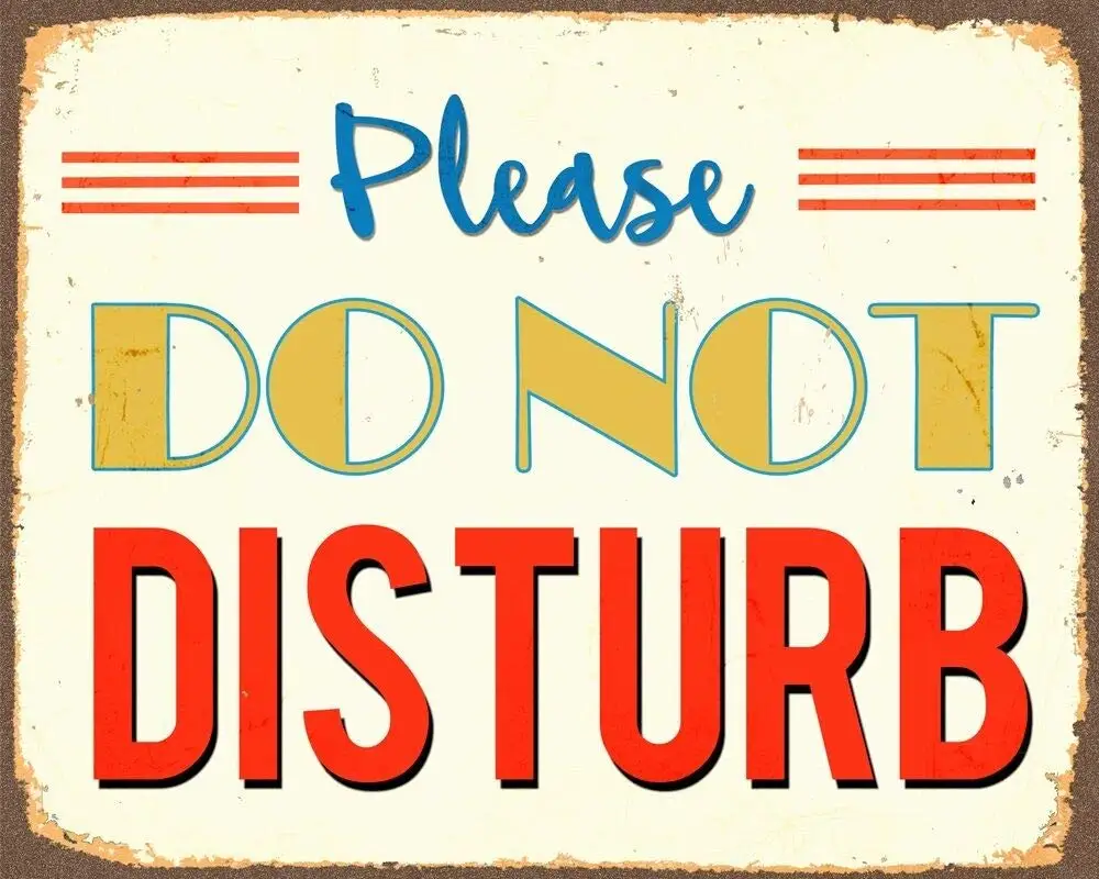 

Новинка Пожалуйста, не беспокоите, винтажный эмалированный металлический жестяной знак, настенный налет, наружные уличные дворные знаки