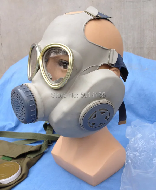 Излишки Вьетнамская война китайская Полнолицевая противогаз с чехлом | Спорт и