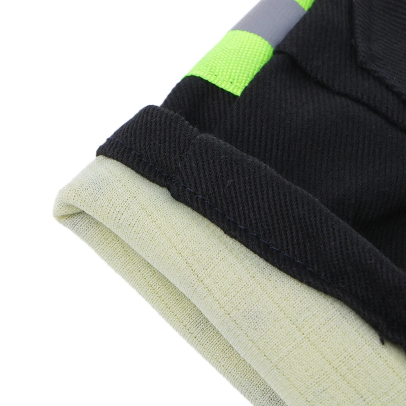 

Fire Protective Gloves With Reflective Strap Resistant Flame Safety Equipment