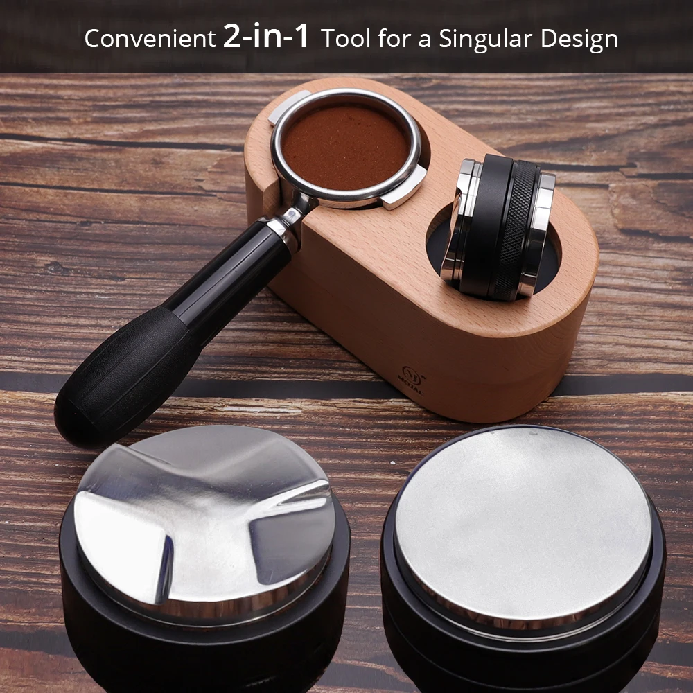 Двойная головка 53 мм распределитель и Темпер для кофе выравниватель подходит 54