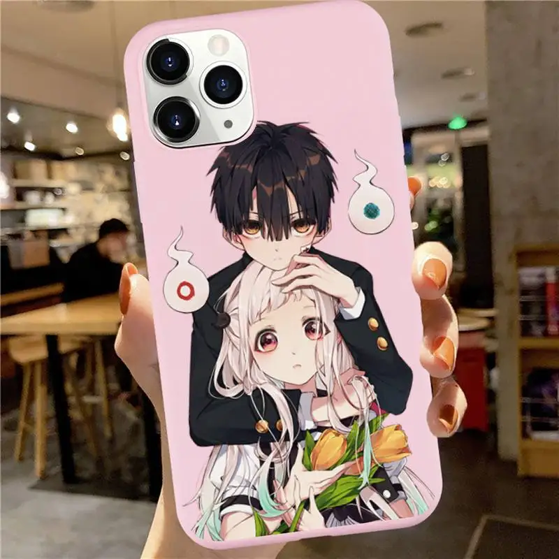 

Toilet Bound Hanako kun anime high quality Phone Case funda Candy Color for iPhone 6 7 8 11 12 s mini pro X XS XR MAX Plus