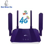 baibiaoda b818 40 unlocked modem 4g wifi router with sim card slot wireless broadband mobile wifi hotspot 4g lte router antenna
