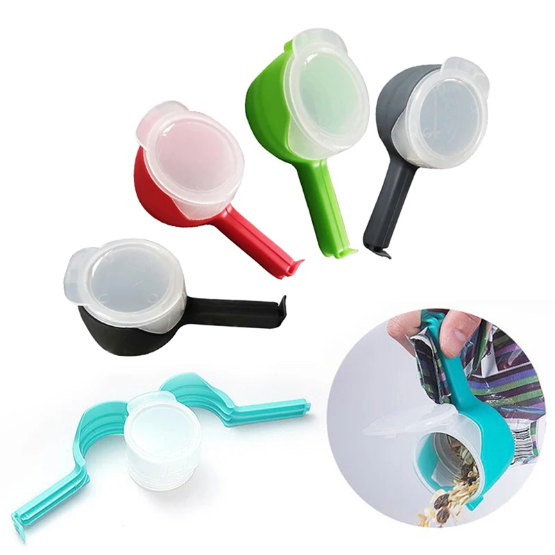 

Multifunction Seal Pour Food Storage Bag Clamp Snack Sealing Clip Home Kitchen