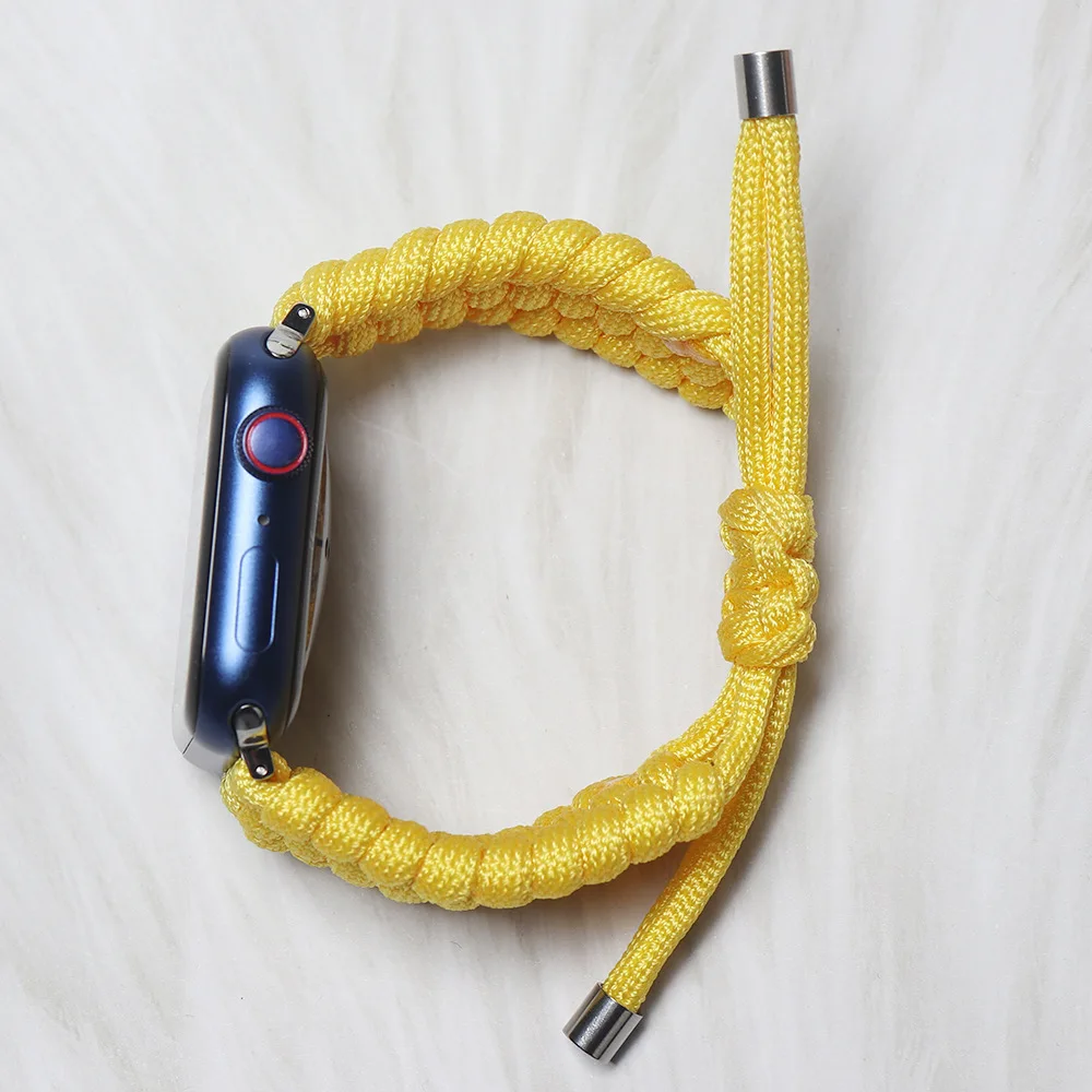 Ремешок для Apple Watch Band 38 мм 40 42 44 iwatch 1 2 3 4 5 6 SE спортивный нейлоновый Плетеный