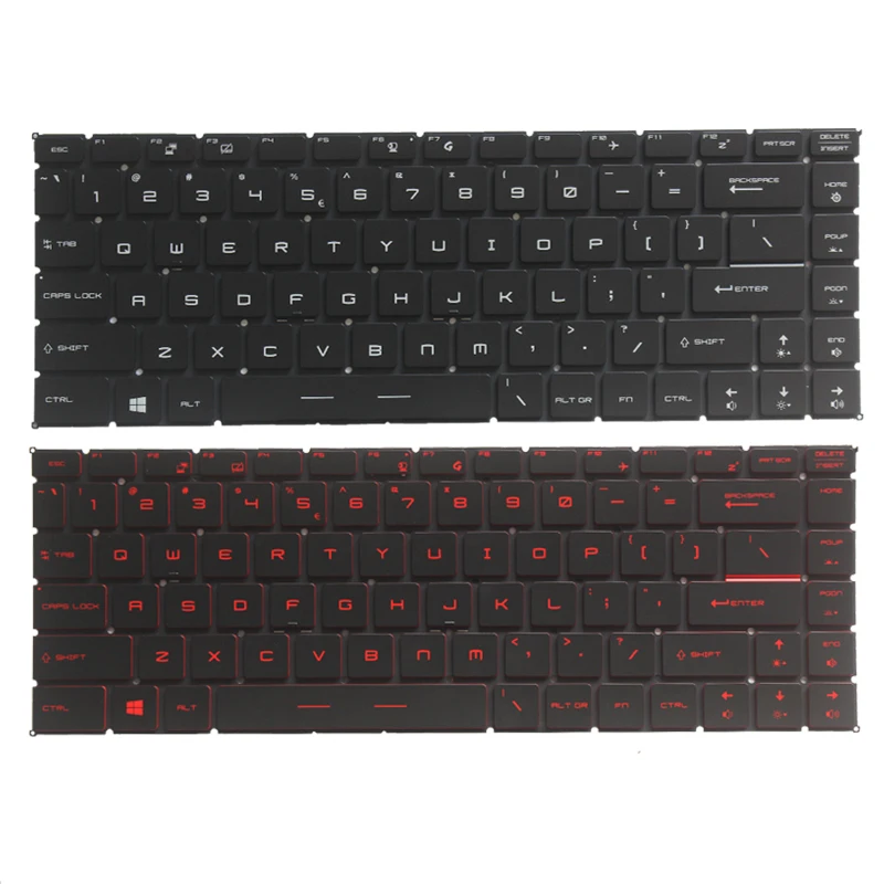 

New US laptop keyboard for MSI P65 P65 Creator 9SE 9SF 9SG 8SD 8SE 8SF PS63 MODERN 8M PS63 MODERN 8RC US keyboard Backlight