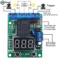 dc 12v trigger time delay switch controller programmable 999minute cycle control module
