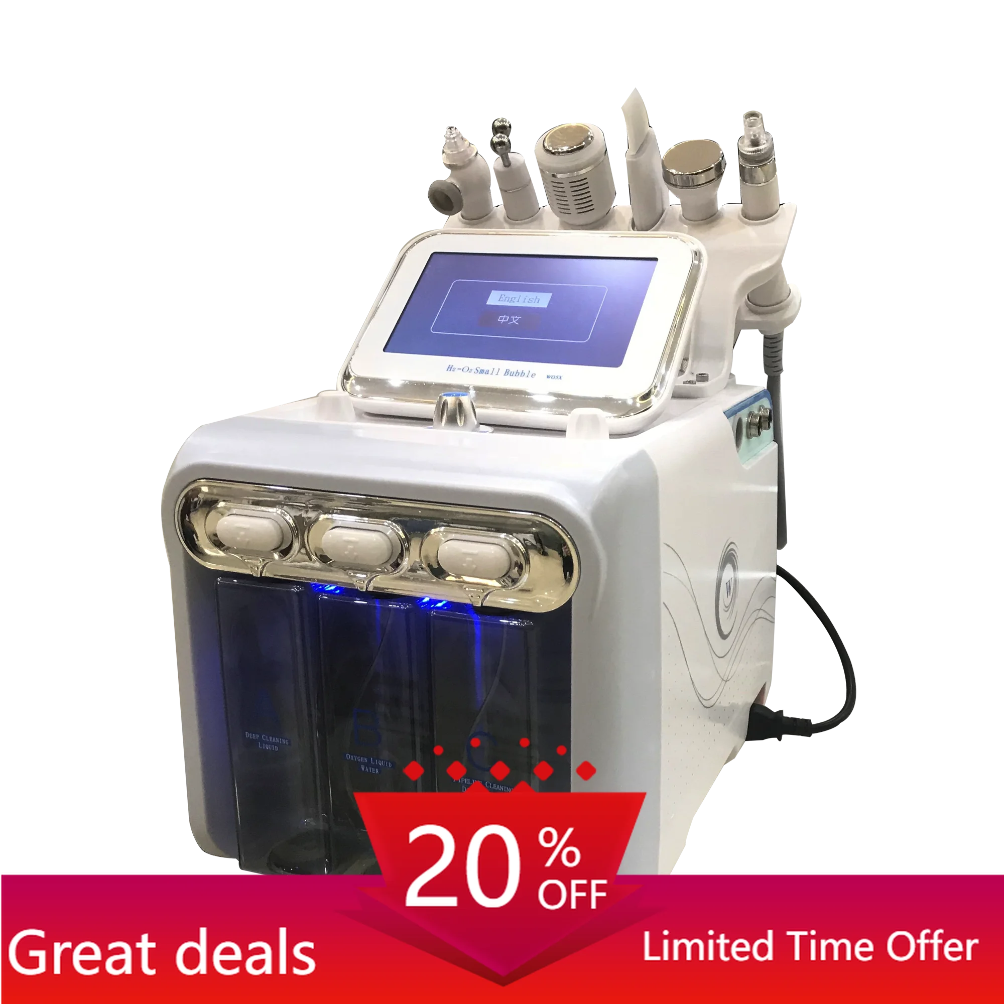 

Clinic Use Skin Care Hydro Machine for Facial Solution,Hydro Oxygen Small Bubble Dermabrasion Device