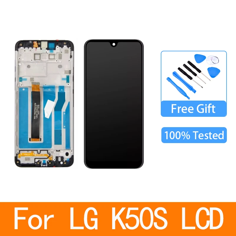 

6,5 дюйма для LG K50S LM-X540 LMX540HM, ЖК-дисплей с рамкой