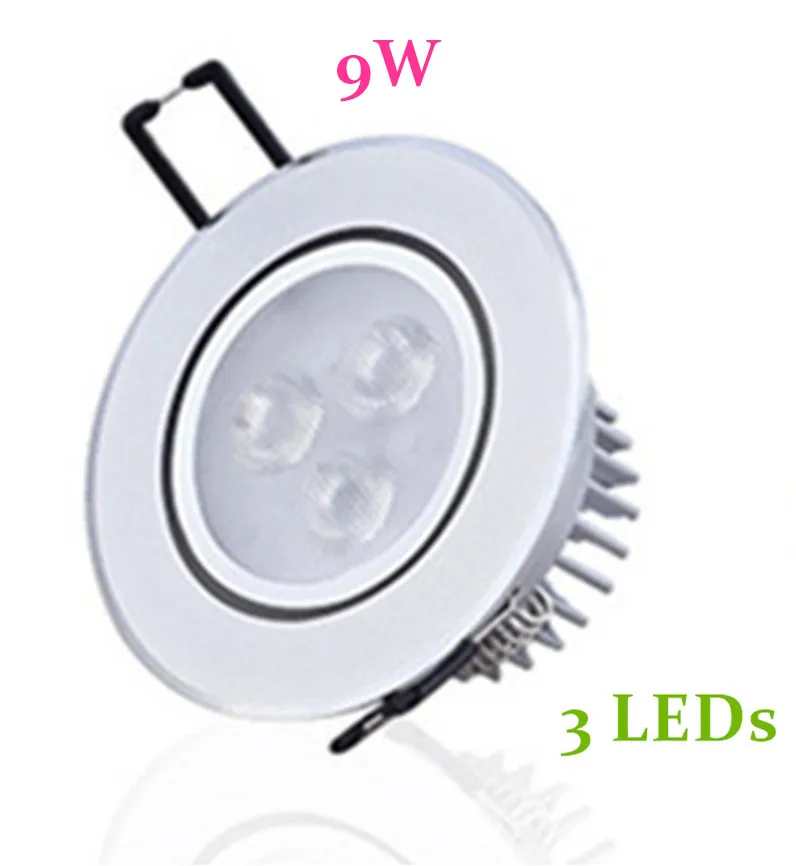 9W 15W 21W Led Ceiling Lamp Recessed LED Downlight Dimmable 220V110V Warm / Pure/Cold White Round Led Spot Light Indoor lighting