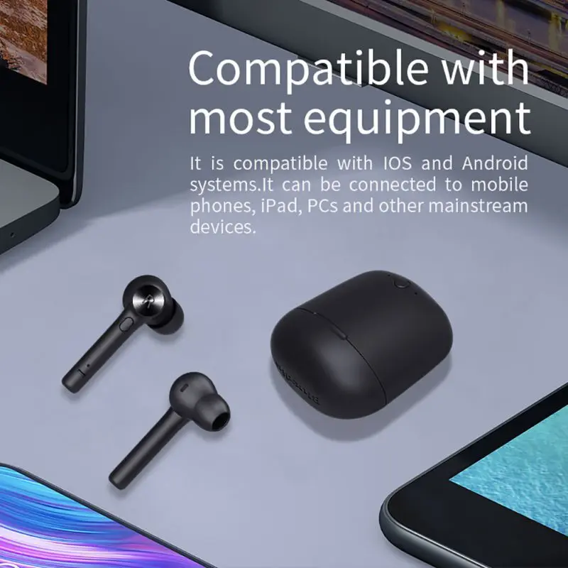 Беспроводные Bluetooth наушники для Android IOSBluetooth бинауральные стерео 600 мАч зарядная