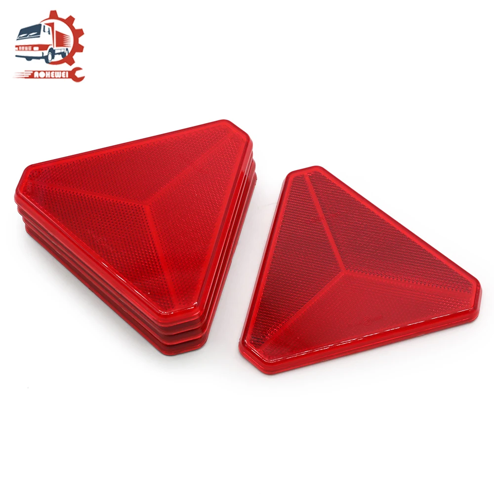 AOHEWEI Треугольники самоклеющиеся красный отражатели задний светоотражающий