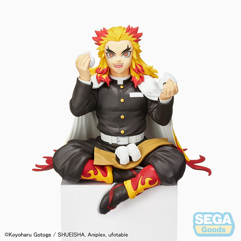 Newest Sega Original Anime Figure Demon Slayer Rengoku Kyoujurou Rice Ball Collectile Action Figures Toys