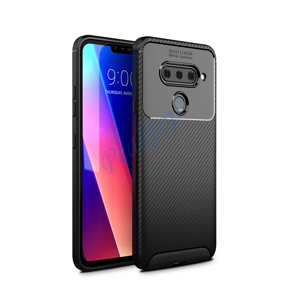 

Для LG V40 чехол ThinQ для LG V40 Fundas Мягкий противоударный бампер с защитой от отпечатков пальцев Матовый ТПУ силиконовый чехол для LG V40 ThinQ