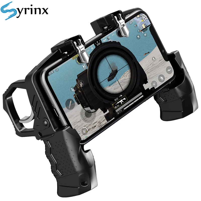 k21 for pubg controller for mobile game shooter trigger fire button for ios android phone gamepad joystick pugb helper holder free global shipping