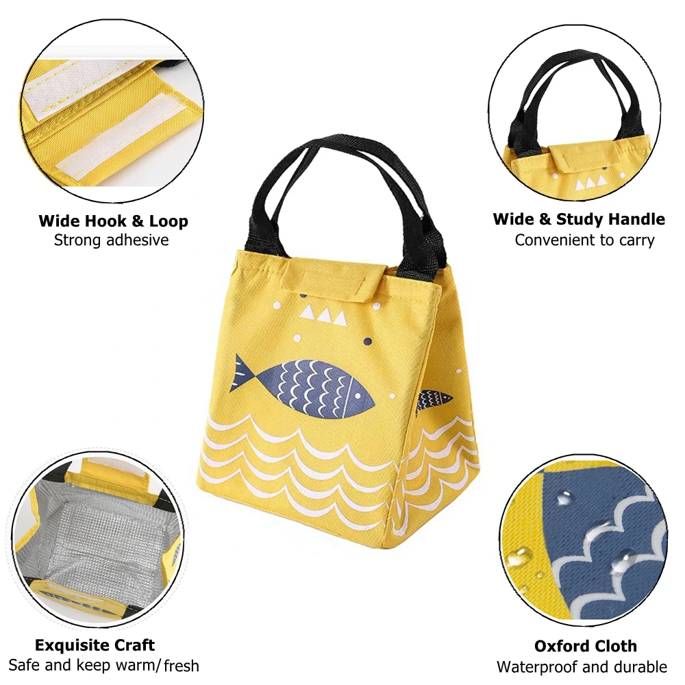 Сумка для ланча PULISI переносной холодильник с изоляцией школьный дорожный