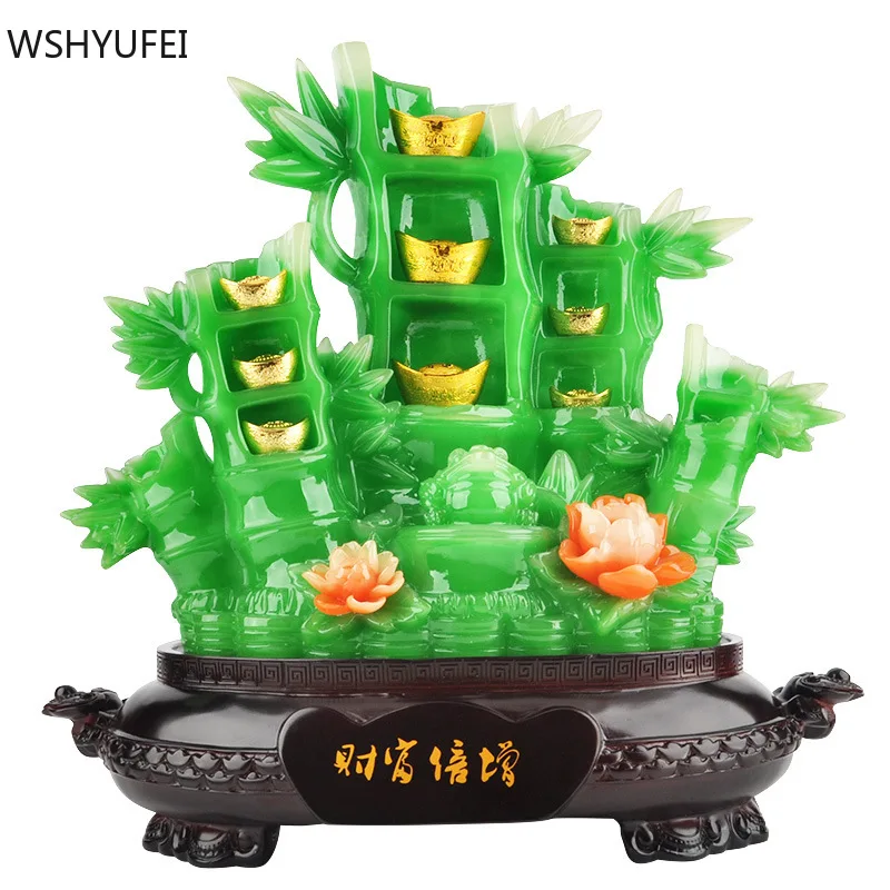 

Creativity Resin Bamboo Model Ornaments Living Room Wine Cabinet Lucky Money Decoration Shop Opening Auspicious Gift Crafts