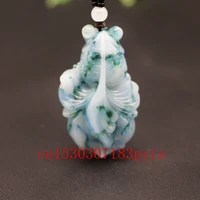 natural color jade goldfish pendant necklace chinese hand carved charm jewellery fashion amulet for men women lucky gifts