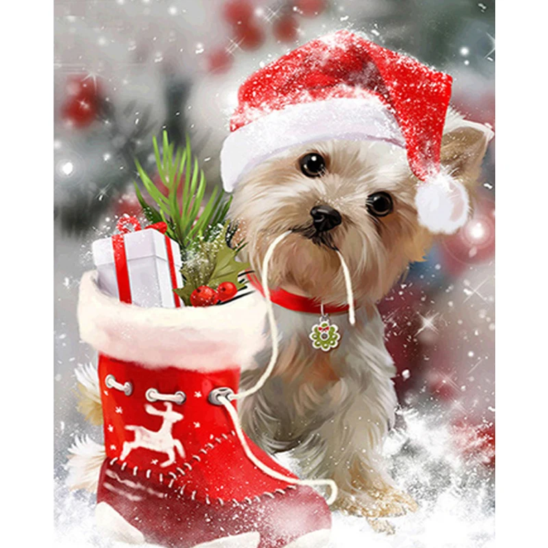 5D алмазная живопись сделай сам вышивка Санта Клаусом крестиком стразы мозаика