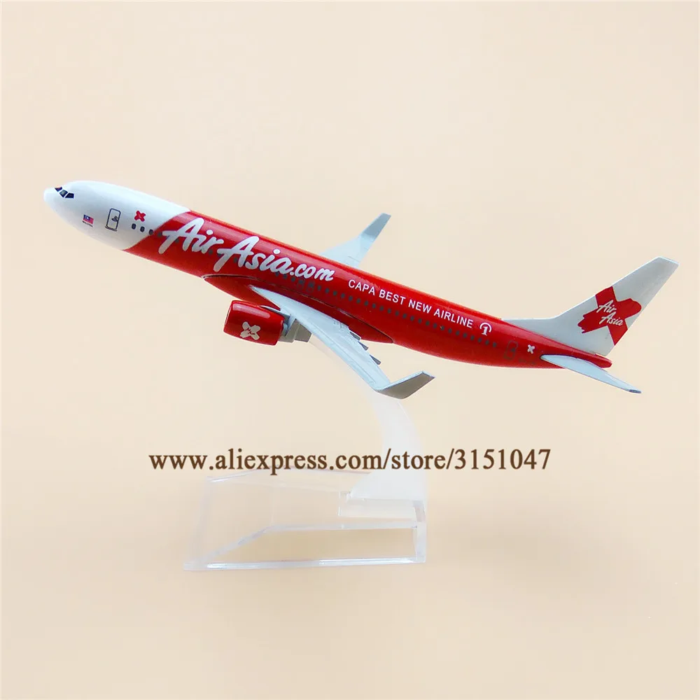 16 см Air Asia CAPA лучшая новая авиакомпания B737 боинг 737 авиакомпании металлическая