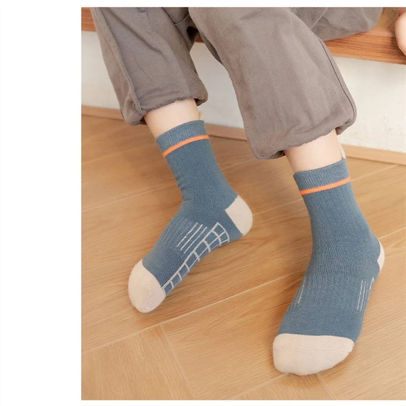 Детские зимние носки XPAY для мальчиков в студенческом стиле из чесаного хлопка