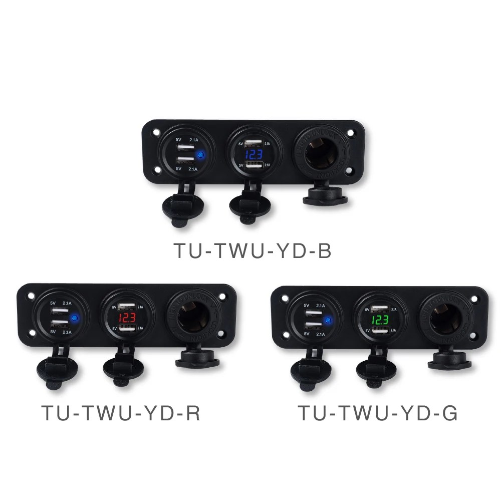 DC 12В 24В 4 USB порта разветвитель автомобильное/лодочное/телефонное зарядное