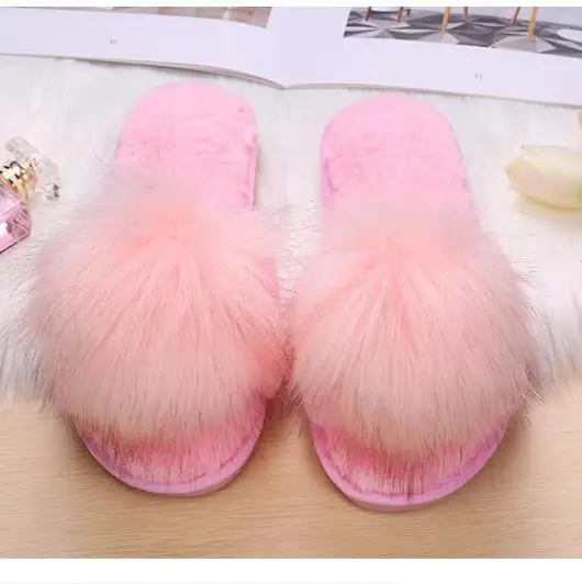 

Hair and slippers women autumn children 2020 new style wear Korean fashion home anti slip thick bottom moon cotton slippers