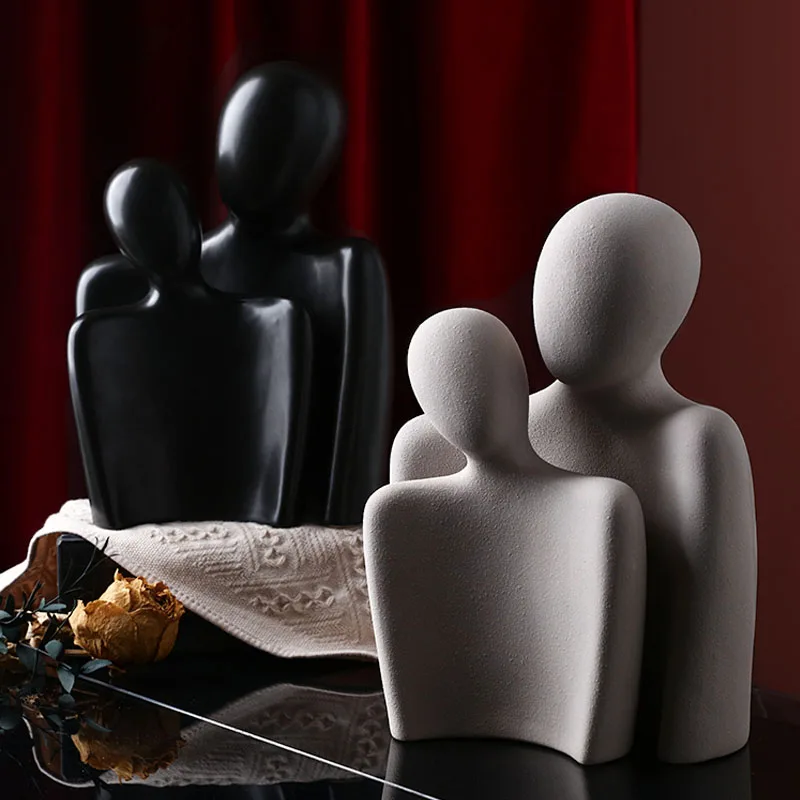 

Нордические минималистские абстрактные керамические фигурки, украшения для спальни, гостиной, настольные украшения, аксессуары для украше...