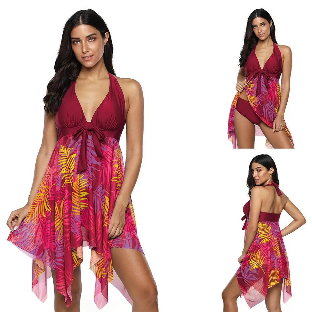 Женский купальник с пуш-апом сексуальный купальник-бикини размера плюс вечерние