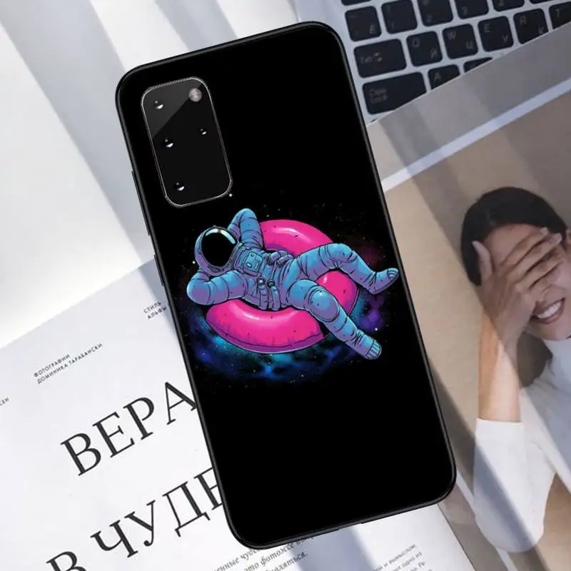 

Anime cartoon space astronaut Phone Case For Samsung galaxy S 7 8 9 10 20 edge A 6 10 20 30 50 51 70 note 10 plus