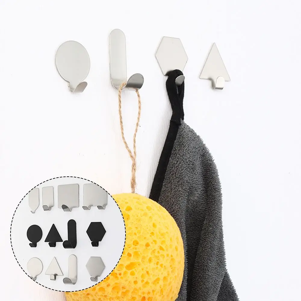 Самоклеящаяся вешалка для кухонных полотенец настенный крючок из нержавеющей