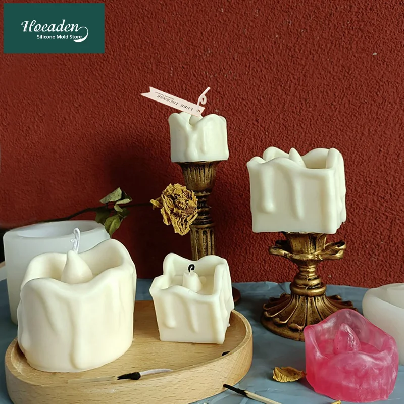 

French Romantic Candle Silicone Mold DIY Round Candle Mould Handmade Home Bedroom Decor Aroma Candle Making Silicone Molds