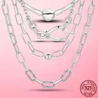 Цепочка-чокер женская из серебра 925 пробы, на застежке