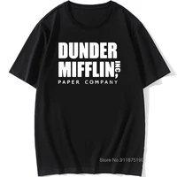 dunder mifflin mens t shirt the office tv show costume streetwear harajuku humorous funny t shirts graphic
