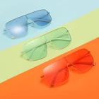 Солнцезащитные очки женские прямоугольные, голубые, черные, 2020