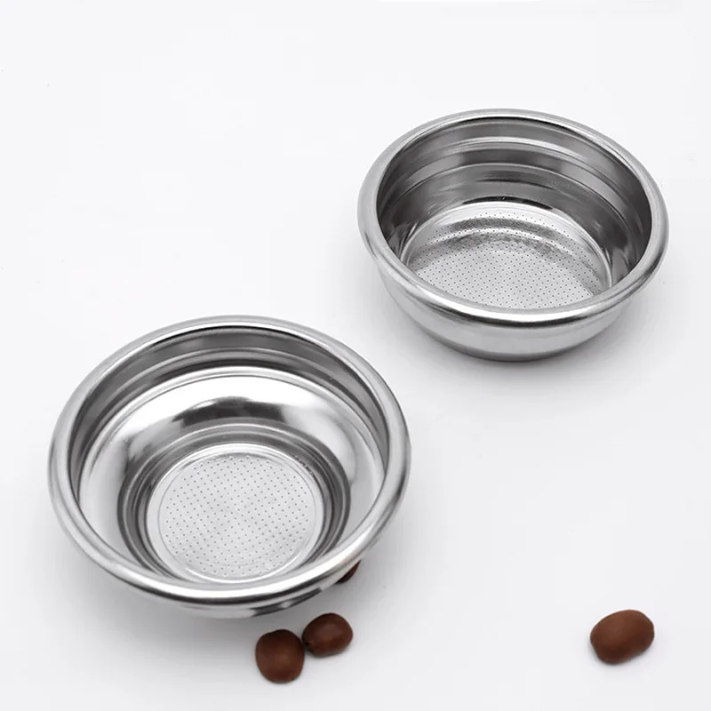 

58mm Coffee Filter Single Double Porous Filter Bowl Basket Semi-Automatic Coffee Machine Bottomless Handle Coffee Accessories