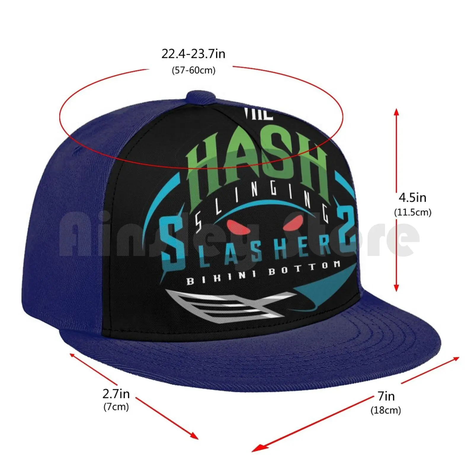 

Hash Slinging Slasher / Sports Logo Baseball Cap Diy Mesh Hip Hop Adjustable Hash Slinging Slasher Squidward Meme Meme